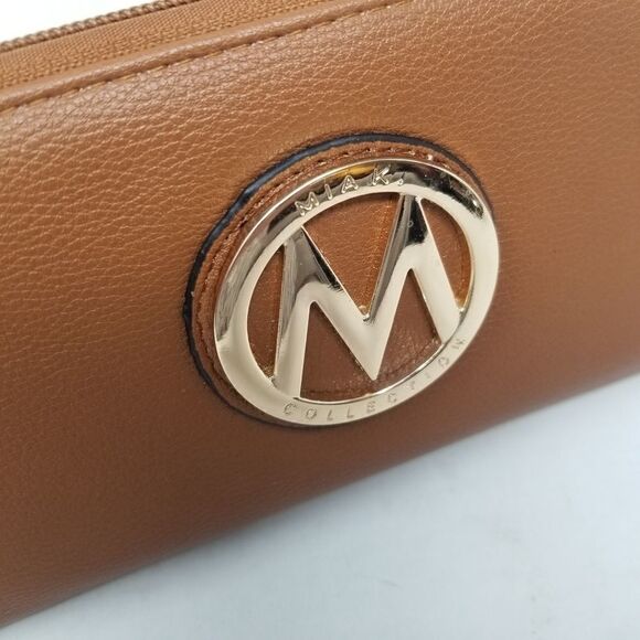 Mia K Collection Brown Faux Leather Wallet - Picture 7 of 14